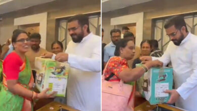 Nampally MLA Majid Hussain Distributes Sewing Machines to Anganwadi Teachers After Promise, Assures Continued Support