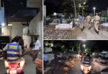 Hyderabad Police Conduct Night Drive in Rein Bazaar, Warn Against Late-Night Activities in Qabristan