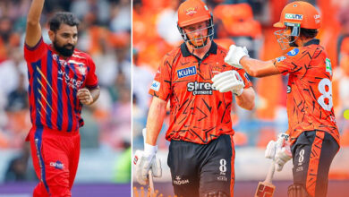 SRH vs LSG: Shami’s Early Strikes Rock Hyderabad Before Klaasen-Nitish Rescue to 156/9