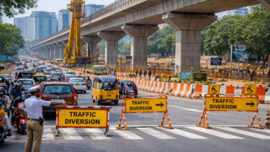 Hyderabad IIIT Junction Traffic Diversions: One-Year Rerouting Announced for Gachibowli, Lingampally and Financial District