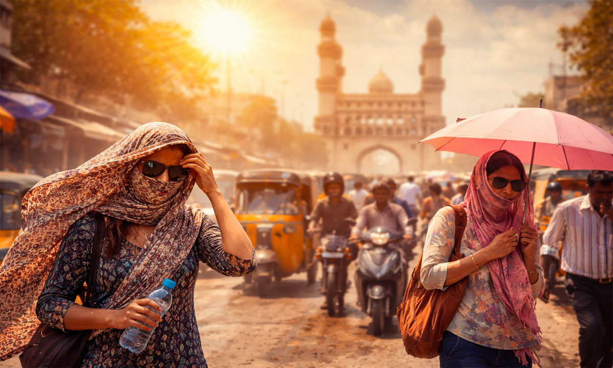 Telangana Heat Wave Alert: Temperatures Cross 41°C in Hyderabad