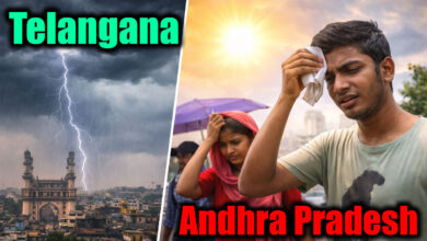 Weather Alert: IMD Predicts Heavy Rain in Telangana, Heat and Humidity Continue in AP