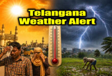 Telangana Weather Alert: Heatwave up to 44°C, Thunderstorm & 50 km/h Winds Warning Issued for Multiple Districts