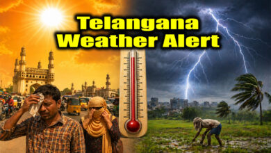 Telangana Weather Alert: Heatwave up to 44°C, Thunderstorm & 50 km/h Winds Warning Issued for Multiple Districts