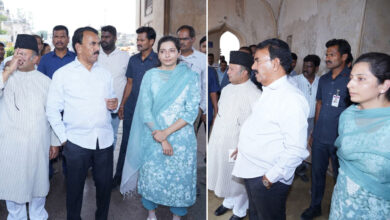Hyderabad Charminar Development: Minister Jupally Krishna Rao, MLA Mir Zulfiqar Ali Inspect Heritage Works