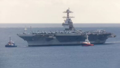 US aircraft carrier Gerald R. Ford leaves Middle East