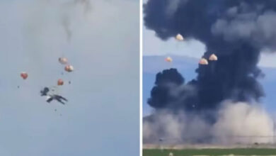 Two US fighter jets collide mid-air at Idaho air show
