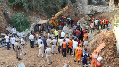 Three labourers killed, one rescued alive from debris of collapsed under-construction bridge in Jammu city
