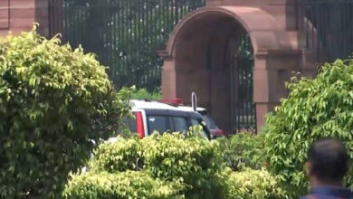Raghav Chadha arrives at Rashtrapati Bhavan to meet President Murmu