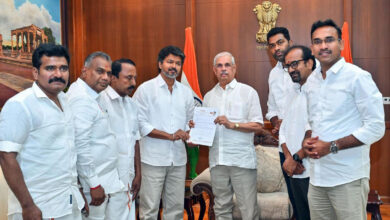 Tamil Nadu: Vijay invited to form govt after meeting Guv at Lok Bhavan