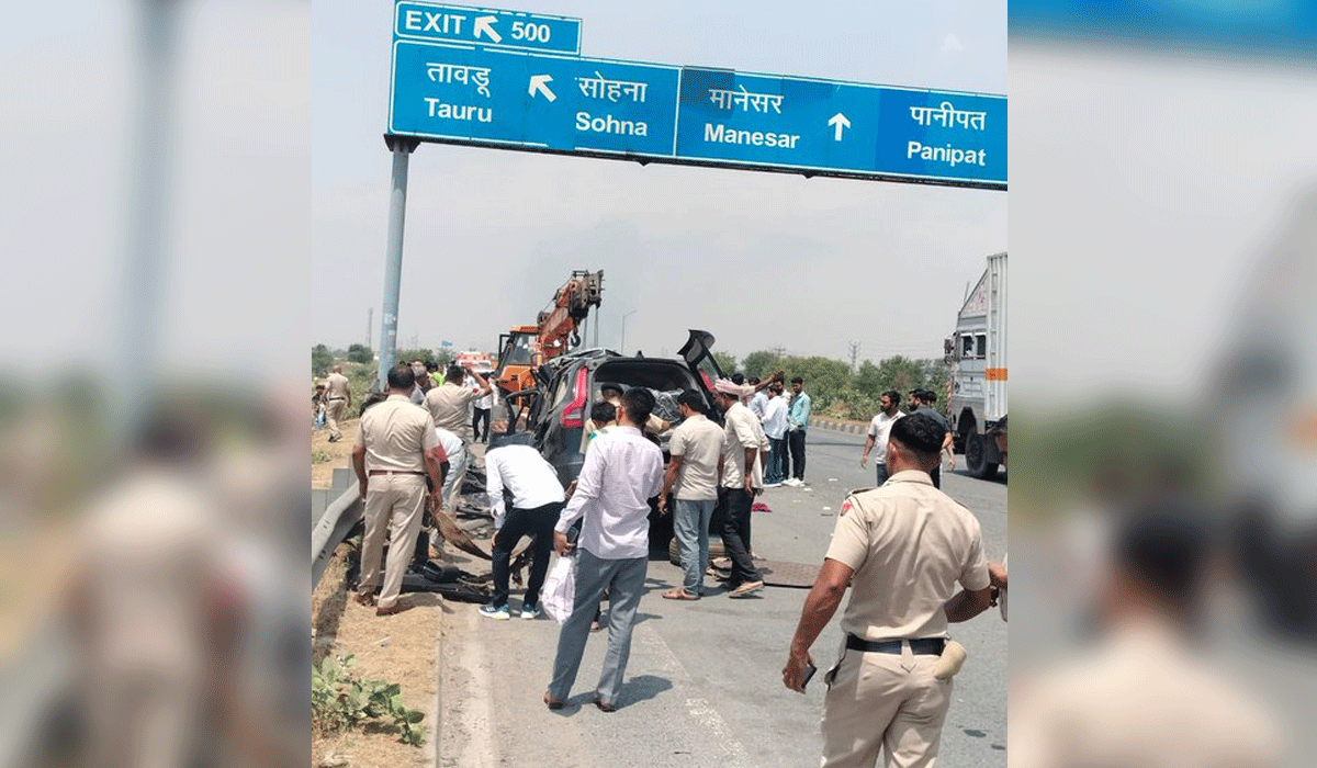 5 UP cops killed in accident on KMP Expressway in Haryana’s Nuh district
