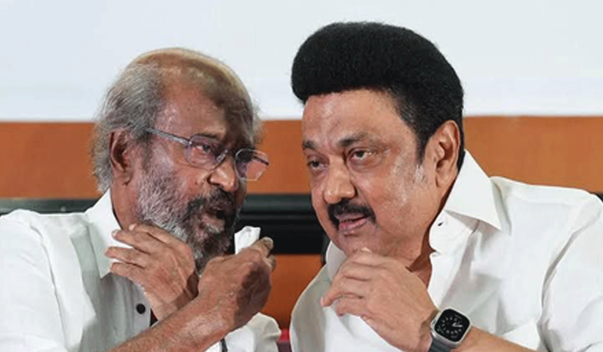Rajinikanth meets Stalin after DMK's defeat, expresses solidarity