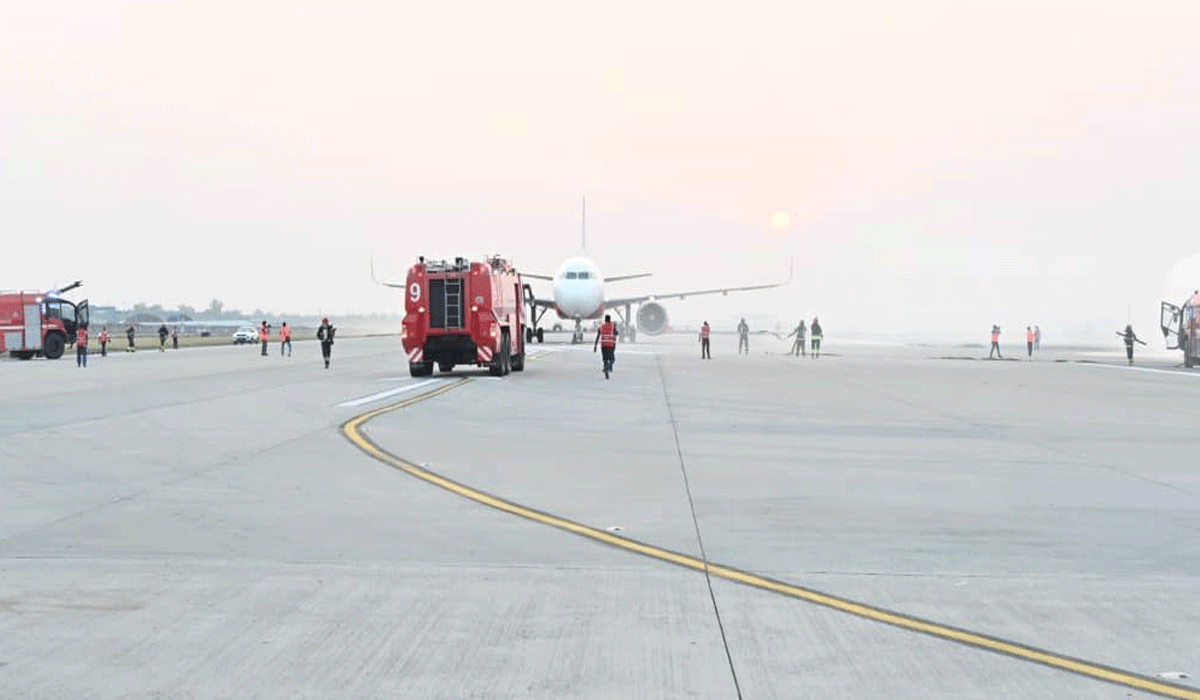 CISF conducts aircraft crash mock exercise ‘Agni Chakra’ at Delhi airport