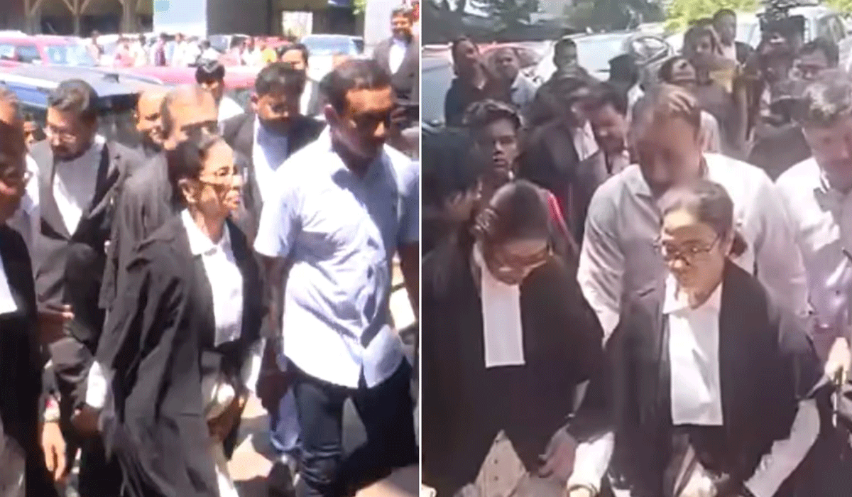 Mamata Banerjee in lawyer's robes at Calcutta HC to argue PIL on post-poll violence