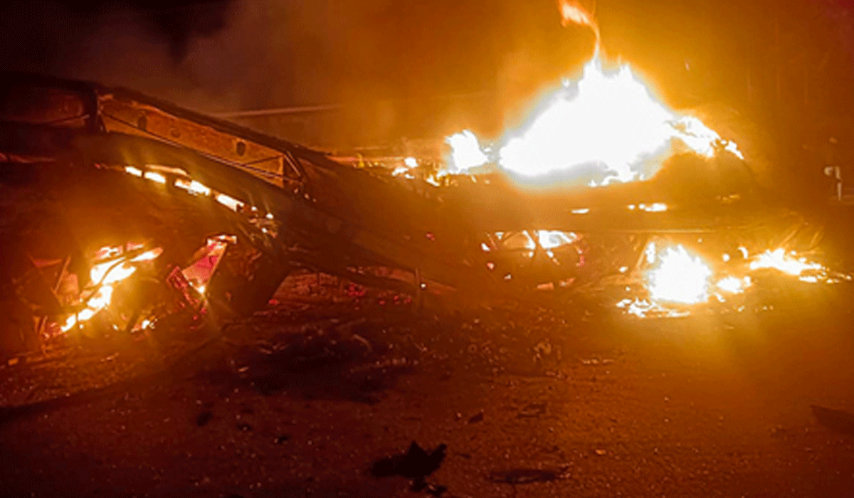 Bus enroute to Bengaluru from Jodhpur catches fire; driver’s quick action saves 16