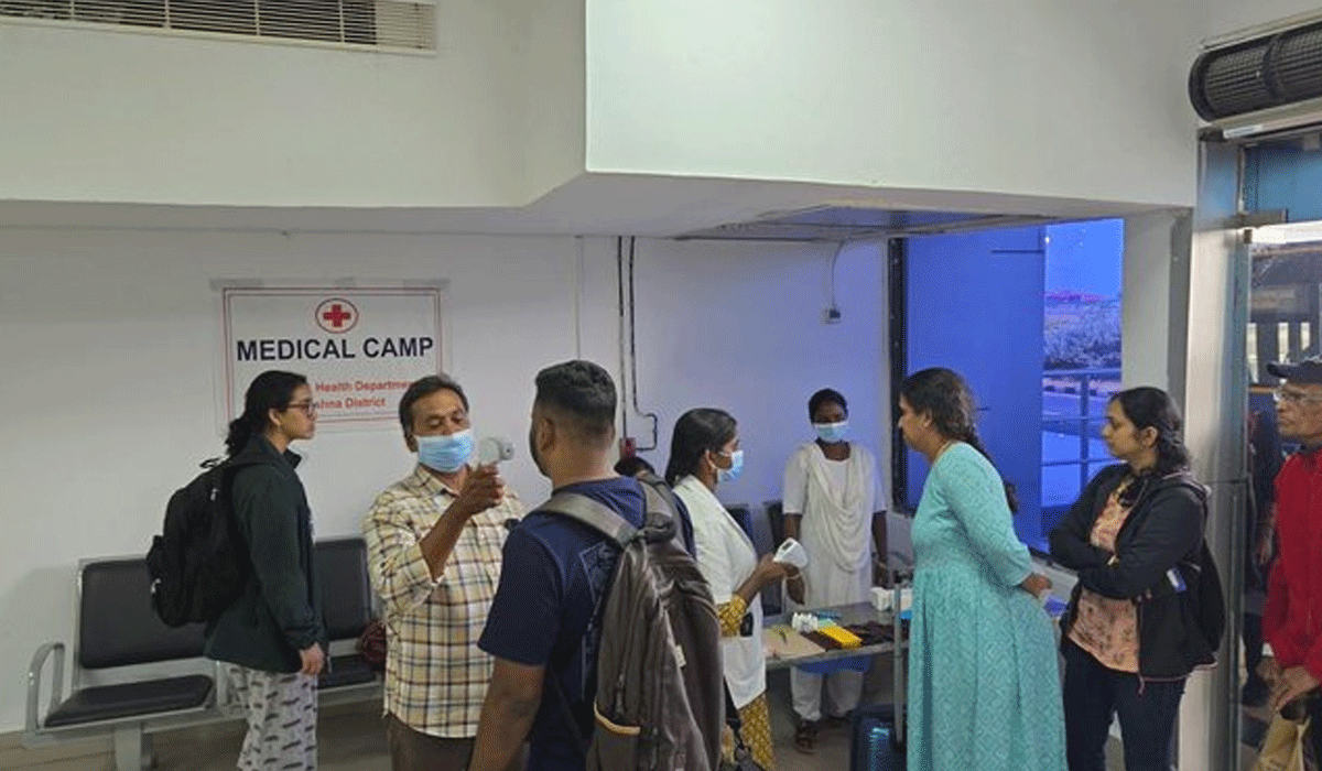 Preventive screening of international passengers for Ebola at Vijayawada airport