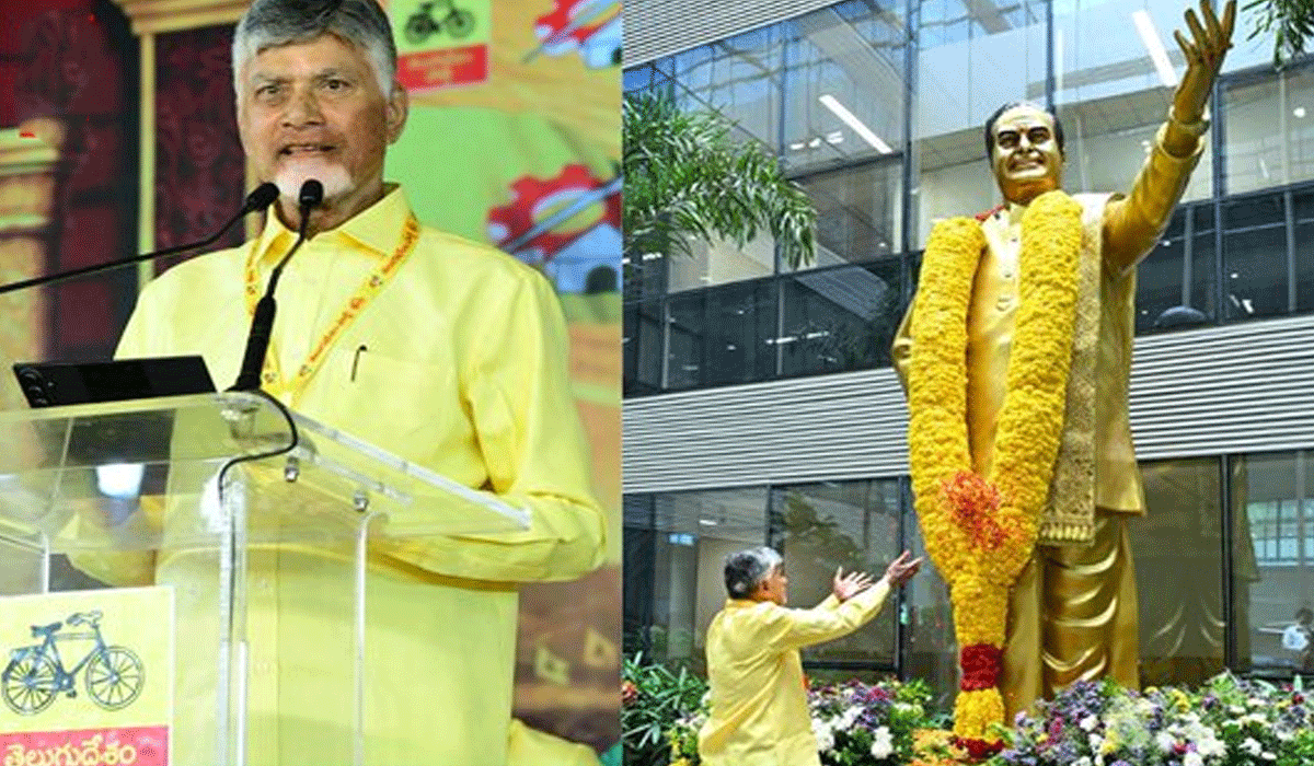 Andhra CM Chandrababu Naidu demands Bharat Ratna for NTR