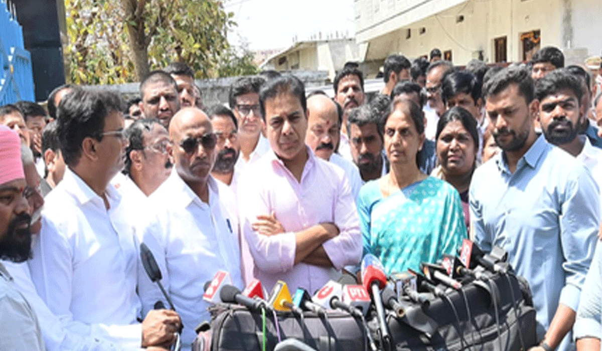 KTR meets BRS leader in jail, accuses Congress government of vindictive politics