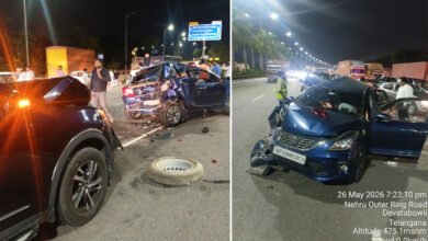 Seven Injured in Outer Ring Road Accident in Rangareddy District After Mahindra Car Hits Vehicle Ahead