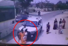 Telangana Road Accident: Woman Killed After Car Rams Passengers Waiting for Bus
