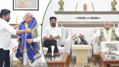 CM Revanth Reddy Meets Manohar Lal Khattar Seeks Centre’s Approval for Metro Phase-II and Bharat Future City Corridor
