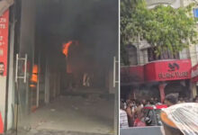 Massive Fire Breaks Out at MJ Classic Furniture Showroom in Asif Nagar, Furniture Completely Gutted