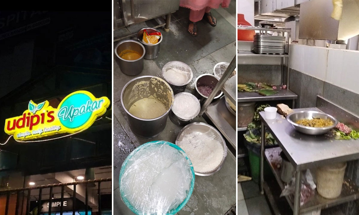 Food Safety Teams Shut Udupi Upahar in Moosapet Over Expired License, Cockroach Infestation and Hygiene Violations