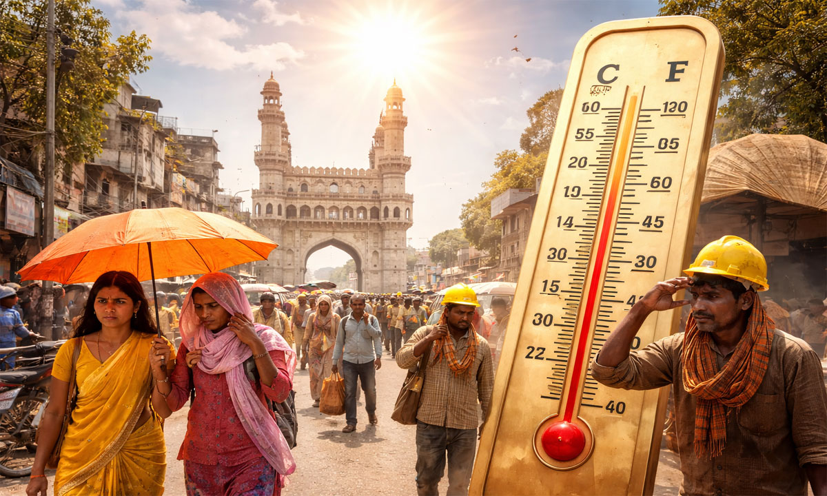 Telangana, Andhra Pradesh Heatwave Alert: IMD Warns of 47°C Temperatures, Red Alert Issued in Several Districts