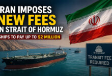 Iran Imposes New Transit Fees in Strait of Hormuz, Ships Asked to Pay Up to $2 Million: Report