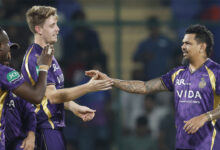 IPL 2026: KKR Restrict Delhi Capitals to 142/8 as Sunil Narine and Spinners Choke Middle Order