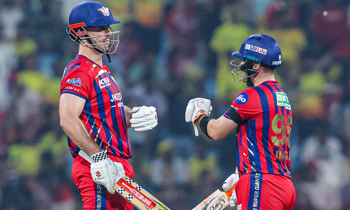 IPL 2026: Mitchell Marsh’s 96 Powers Lucknow Super Giants to 220/5 Against Rajasthan Royals in Jaipur