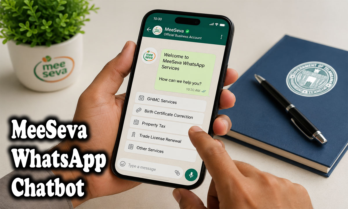 Telangana Expands MeeSeva WhatsApp Chatbot Services, Birth Certificate Correction Also Added — Here’s the Official Number