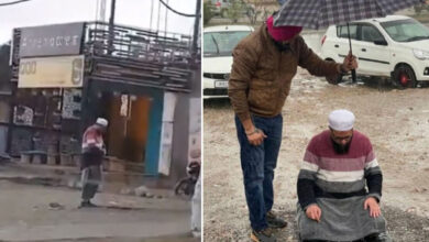 Viral Humanity Video: Sikh Man Shields Muslim Offering Namaz During Hailstorm, Wins Hearts Online