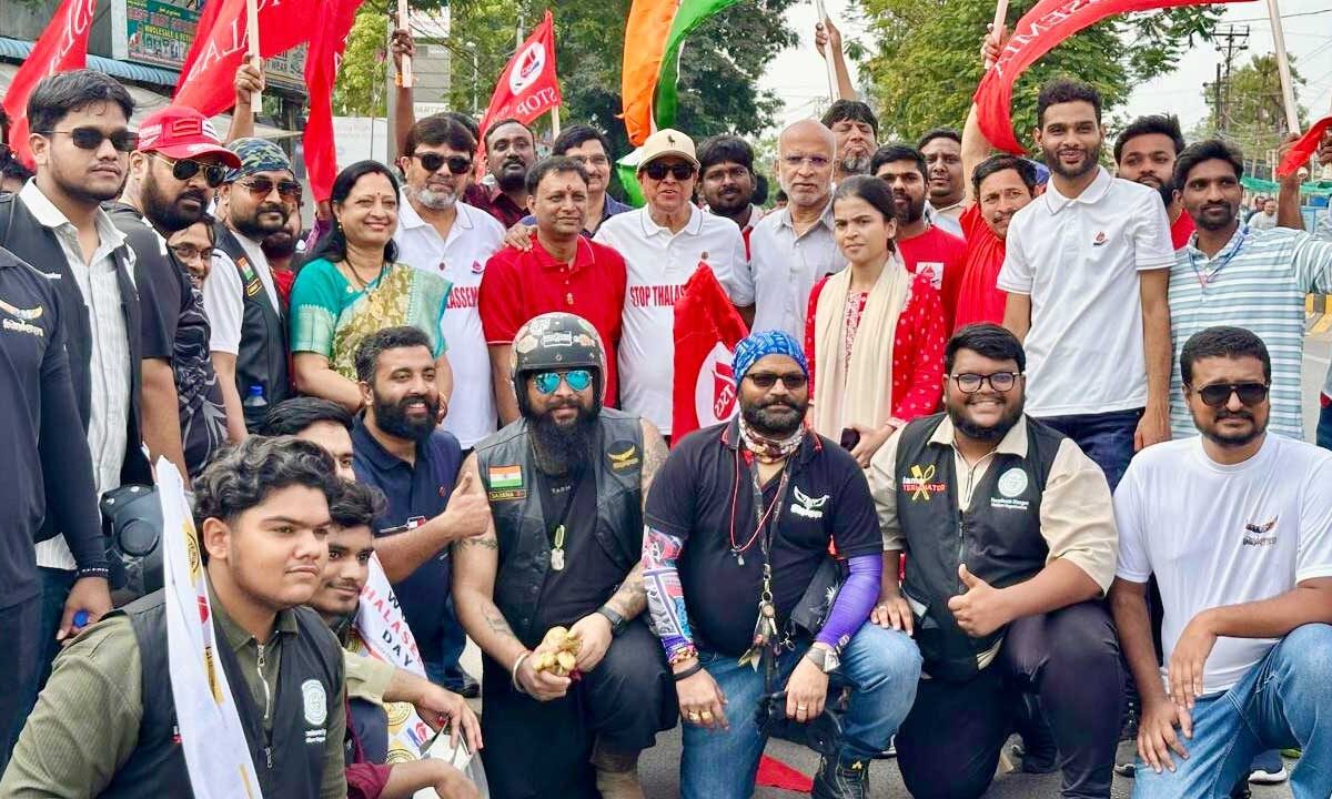 “Hyderabad Rides for a Cause: Massive Bike Rally Marks World Thalassemia Day 2026”
