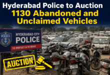 Hyderabad Police to Auction 1130 Abandoned and Unclaimed Vehicles, Owners Asked to Claim Within Six Months