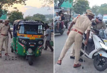 Hyderabad Police Conduct Surprise Vehicle Checks, Snake Seized from Bike in Chandrayangutta