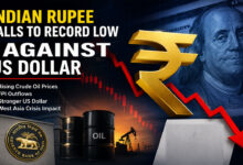 Indian Rupee Falls to Record Low Against US Dollar Amid Crude Oil Surge, FPI Outflows