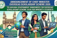 Telangana Government Invites Applications for CM’s Overseas Scholarship Scheme 2026