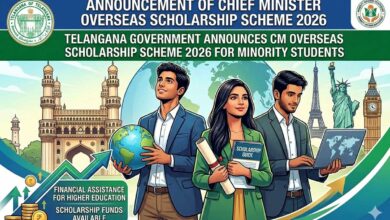 Telangana Government Invites Applications for CM’s Overseas Scholarship Scheme 2026