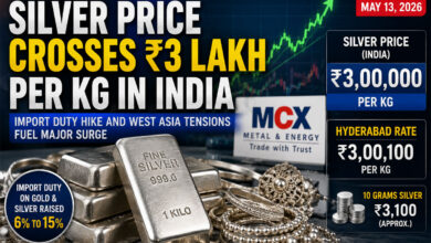 Silver Price Crosses Rs 3 Lakh Per Kg in India Amid Import Duty Hike, Hyderabad Rates Surge