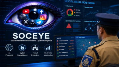 Hyderabad City Police Launches AI-Based SOCEYE System to Monitor Hate Posts, Cyber Crime and Social Media Threats