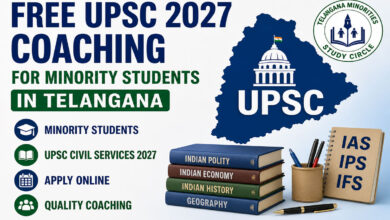 Free UPSC 2027 Coaching in Telangana for Minority Students, Applications from May 7