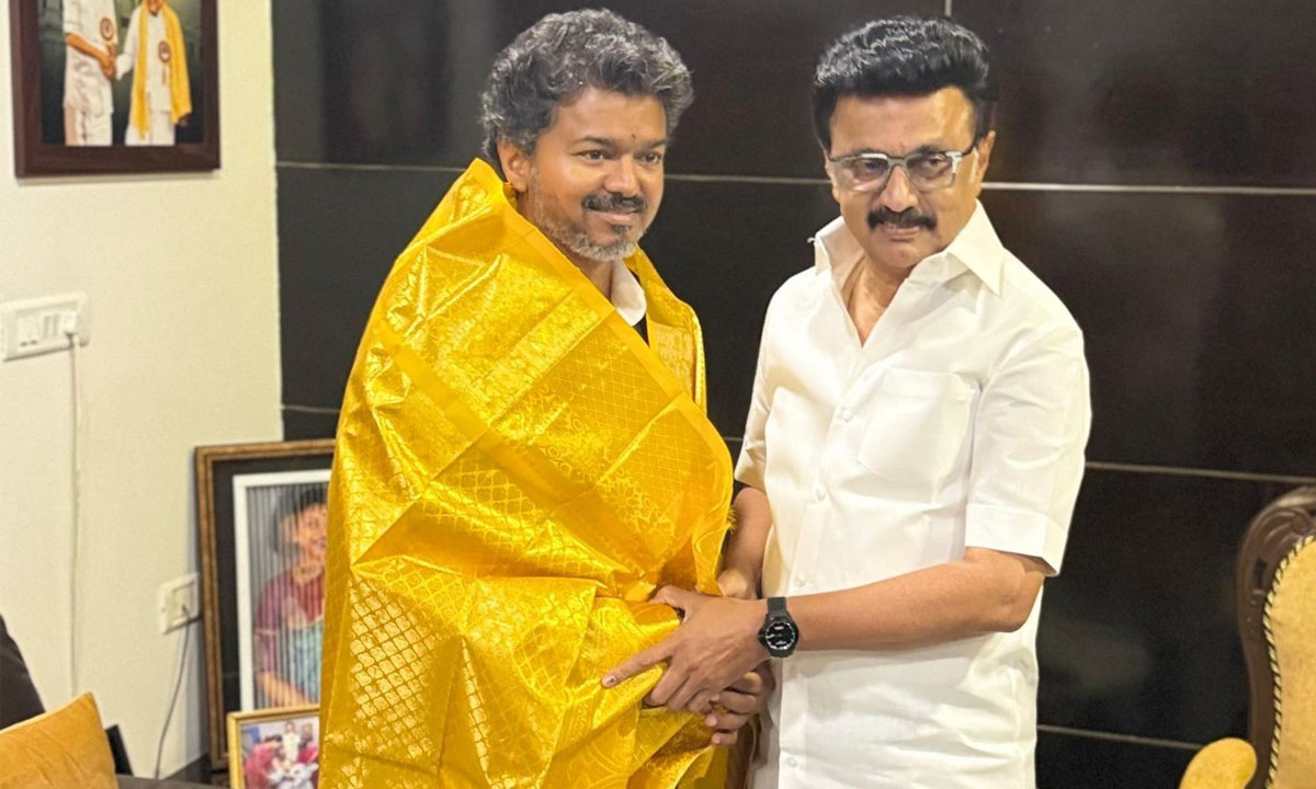 Tamil Nadu CM Vijay Meets MK Stalin After Taking Oath as MLA Following TVK’s Historic Election Victory