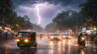 Heavy Rains Lash Hyderabad, IMD Warns of Thunderstorms in Telangana Districts
