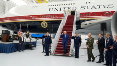Trump unveils new Air Force One bridge aircraft