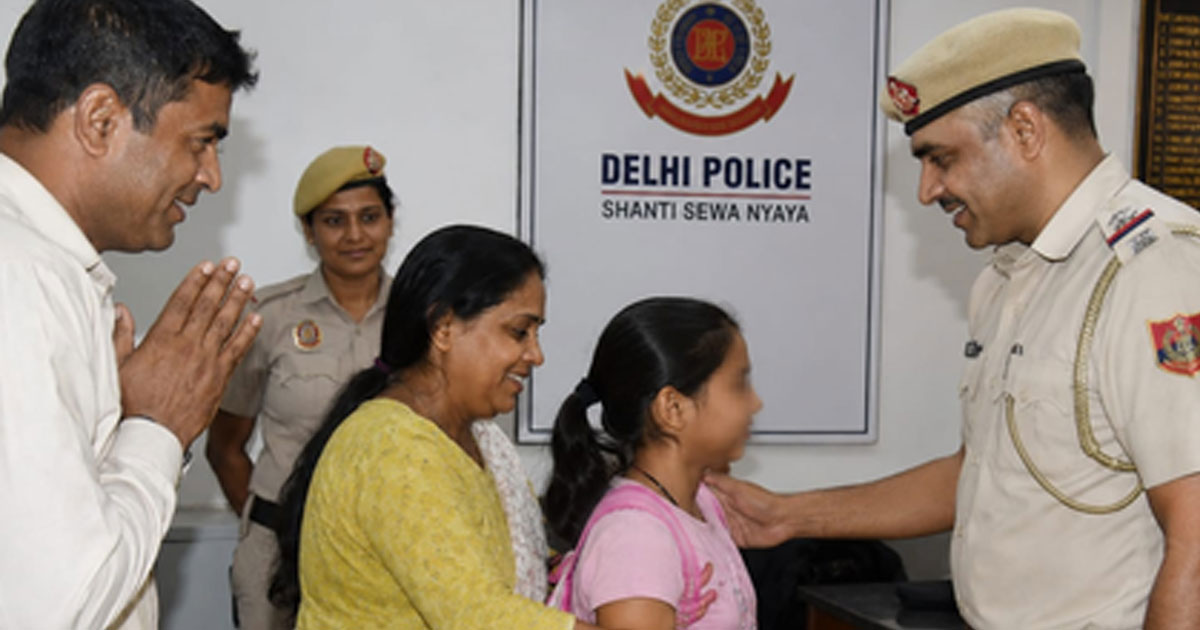 Delhi Police recover missing minor girl, reunite her with family