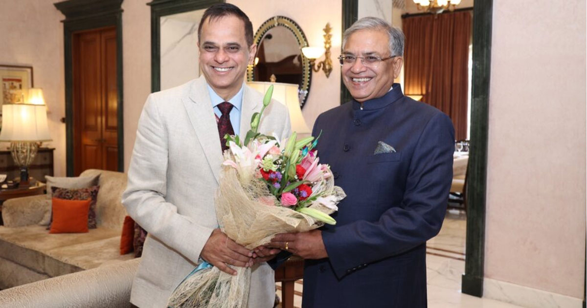Rajasthan Chief Secretary meets CEC Gyanesh Kumar in Jaipur