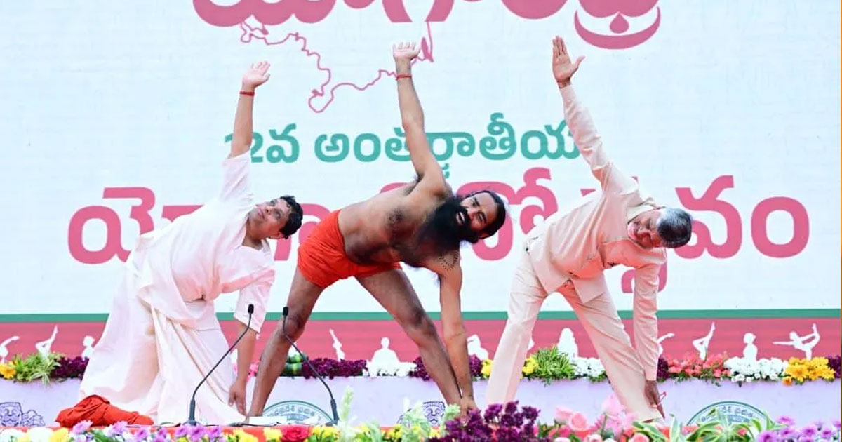 Yoga centres to be set up in all villages, announces CM Chandrababu Naidu