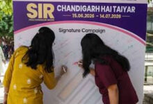 Voter awareness on SIR in Chandigarh for yoga enthusiasts