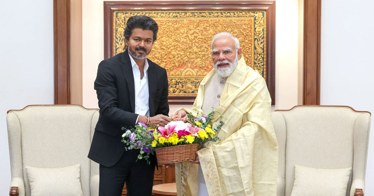 PM Modi extends birthday greetings to Tamil Nadu CM Vijay; wishes him long, healthy life